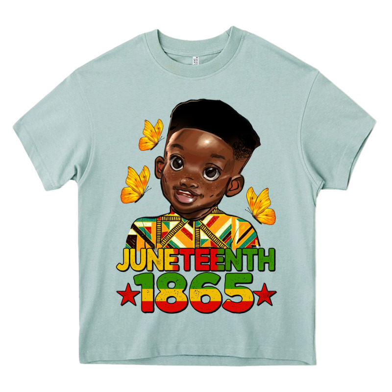 Juneteenth 1865 Black Boy Heavy Core Tee by HRA Design Shop | Teevron