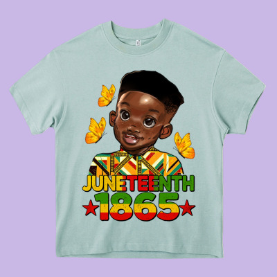 Juneteenth 1865 Black Boy Heavy Core Tee Designed By Hra Design Shop