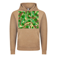 Vintage Coffee St. Patrick's Day Shamrock Leopard Vintage Hoodie - RanaPortraitStore