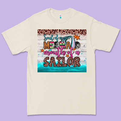 Soul Of A Mermaid Mouth Of A Sailor Premium Tee Designed By Jahusdesignshop