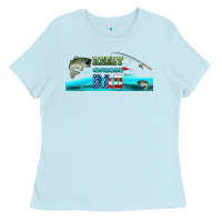 Baby Blue reely awesome dad  libbey glass Ladies Tee - HRA Design Shop