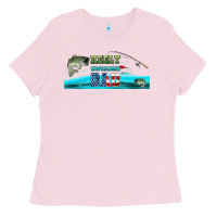 Bubblegum Pink reely awesome dad  libbey glass Ladies Tee - HRA Design Shop