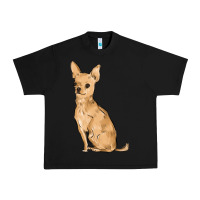 Black chihuahua Urban Heavy Tee - MaliasSmallBusiness