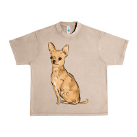 French Oak chihuahua Urban Heavy Tee - MaliasSmallBusiness
