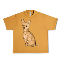 Peanut Butter chihuahua Urban Heavy Tee - MaliasSmallBusiness