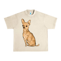 Sandshell chihuahua Urban Heavy Tee - MaliasSmallBusiness