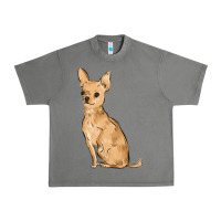 Tornado chihuahua Urban Heavy Tee - MaliasSmallBusiness