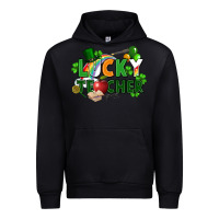 Black lucky teacher St. Patricks Day Urban Hoodie - FaDigitalArtStudio