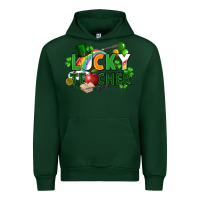 Forest Green lucky teacher St. Patricks Day Urban Hoodie - FaDigitalArtStudio