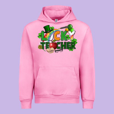 Lucky Teacher St. Patricks Day Urban Hoodie Designed By Fadigitalartstudio