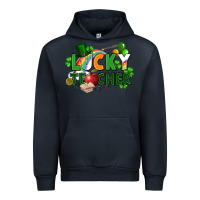 Navy lucky teacher St. Patricks Day Urban Hoodie - FaDigitalArtStudio