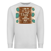 Dove Grey i can do all things through christ who strengthens Premium Sweatshirt - TumblerDesignByShophia