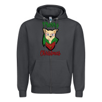Smoke Merry Christmas Cat Zipper Hoodie - Bettercallsaul