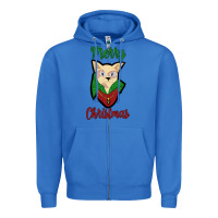 True Royal Merry Christmas Cat Zipper Hoodie - Bettercallsaul