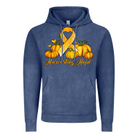 Vintage Denim childhood cancer awareness month harvesting hope Vintage Hoodie - Jasminsmagicworld