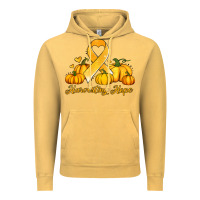 Vintage Mustard childhood cancer awareness month harvesting hope Vintage Hoodie - Jasminsmagicworld