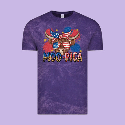 Moo Rica Vintage Tee Designed By Maliassmallbusiness