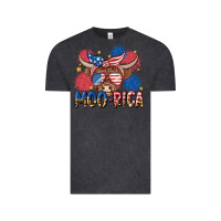 Vintage Black moo rica Vintage Tee - MaliasSmallBusiness