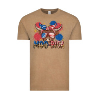 Vintage Coffee moo rica Vintage Tee - MaliasSmallBusiness