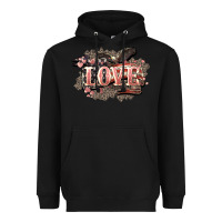 Black Love America 4th of july Heavyweight Hoodie - HowdyJamesFarm