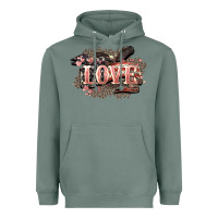 Sage Love America 4th of july Heavyweight Hoodie - HowdyJamesFarm