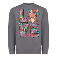 Storm love little cute cow Heavyweight Sweatshirt - NancyCooperArtShop