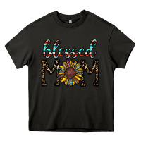 Asphalt blessed mom Heavy Core Tee - CowhideDigitalArt