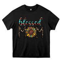 Black blessed mom Heavy Core Tee - CowhideDigitalArt