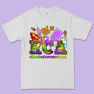 Mardi Gras Rca Resident Care Assistant Premium Tee Designed By Adodesignshop
