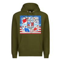 Army Green American memorial day rn registered nurse Premium Hoodie - TumblerDesignByShophia