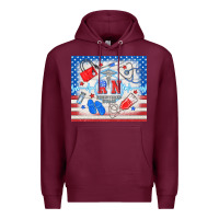 Burgundy American memorial day rn registered nurse Premium Hoodie - TumblerDesignByShophia