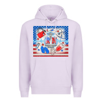 Lilac American memorial day rn registered nurse Premium Hoodie - TumblerDesignByShophia