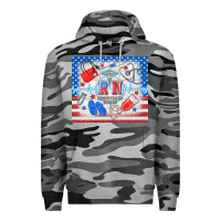 Slate Camo American memorial day rn registered nurse Premium Hoodie - TumblerDesignByShophia