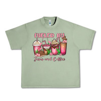 Oil Green fueled by jesus and coffee Urban Heavy Tee - MaliasSmallBusiness