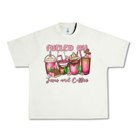 Pistachio fueled by jesus and coffee Urban Heavy Tee - MaliasSmallBusiness