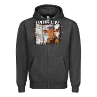 Charcoal Heather Between Jesus Take The Wheel I Wish A Heifer Would Zipper Hoodie - Bettercallsaul