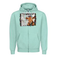 Seafoam Between Jesus Take The Wheel I Wish A Heifer Would Zipper Hoodie - Bettercallsaul