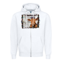 White Between Jesus Take The Wheel I Wish A Heifer Would Zipper Hoodie - Bettercallsaul