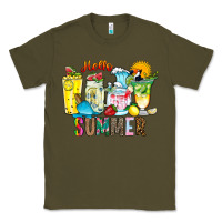 Army Green hello summer drink Classic Tee - CowhideDigitalArt