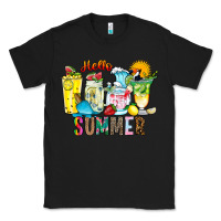 Black hello summer drink Classic Tee - CowhideDigitalArt