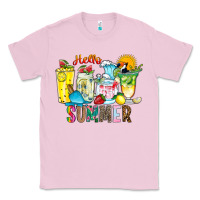 Bubblegum Pink hello summer drink Classic Tee - CowhideDigitalArt