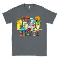 Charcoal Heather hello summer drink Classic Tee - CowhideDigitalArt