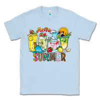 Dusty Blue hello summer drink Classic Tee - CowhideDigitalArt