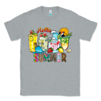 Heather Grey hello summer drink Classic Tee - CowhideDigitalArt