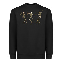 Black dancing skeletons Heavyweight Sweatshirt - MaliasSmallBusiness