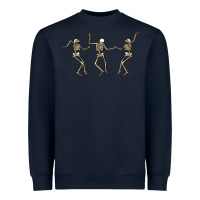 Navy dancing skeletons Heavyweight Sweatshirt - MaliasSmallBusiness