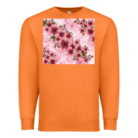 Carrot hibiscus flowers with glitter Premium Sweatshirt - TumblerDesignByShophia