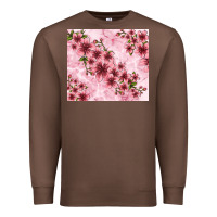 Chestnut hibiscus flowers with glitter Premium Sweatshirt - TumblerDesignByShophia