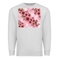 Dove Grey hibiscus flowers with glitter Premium Sweatshirt - TumblerDesignByShophia