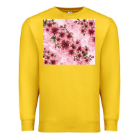 Lemon hibiscus flowers with glitter Premium Sweatshirt - TumblerDesignByShophia